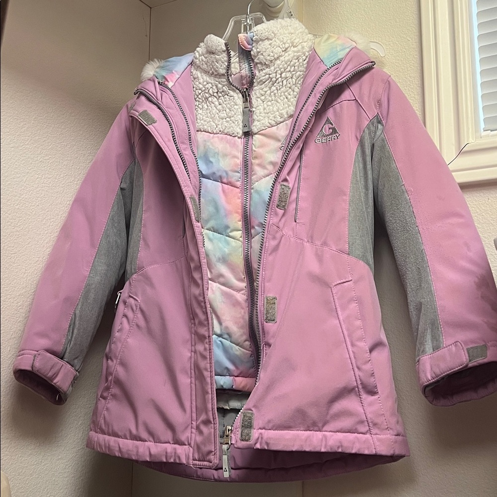 Gerry  Kids waterproof 2-piece 2 in 1 system Jacket with hoodie